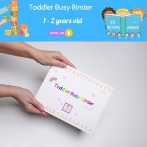 Printable Toddler Busy Book for 1-2 Year Olds – 20+ Montessori Activities, Matching & Learning Binder PDF for Early Development