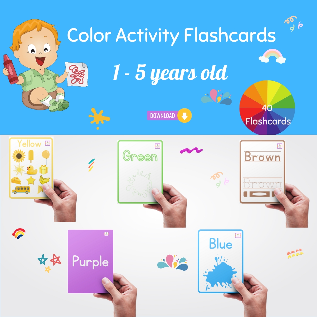 color flashcards for toddlers