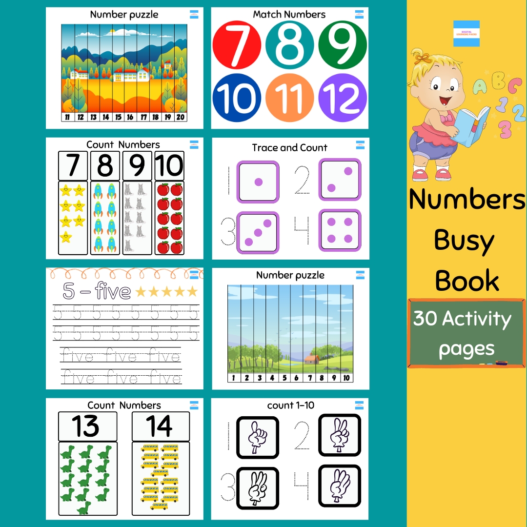 numbers learning binder