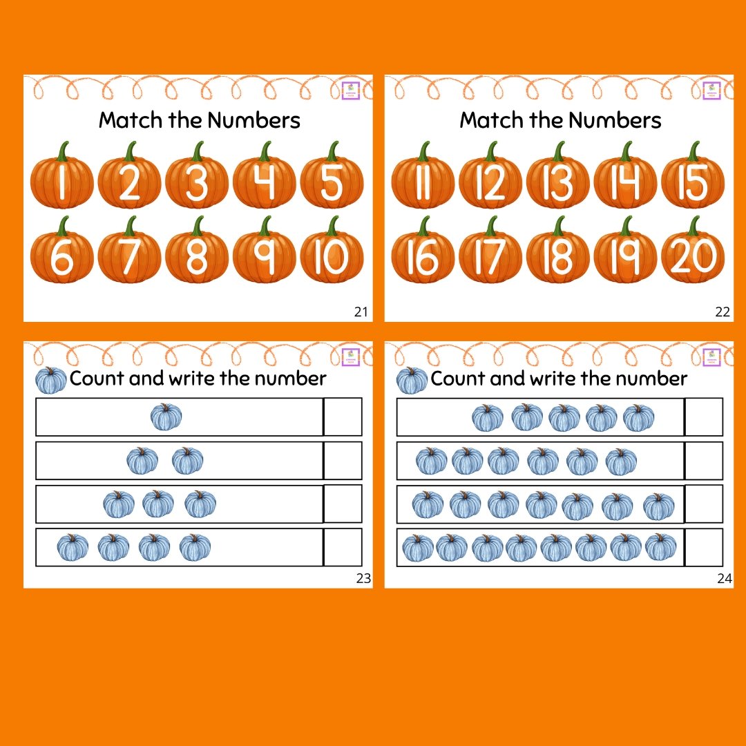 Pumpkin busy book