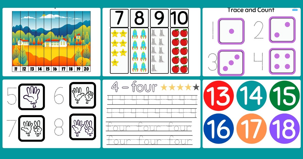 Printable Number Activities — Digital Learning packs